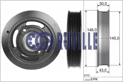 Ременный шкив RUVILLE 516901