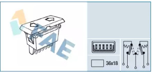 Выключатель, стеклолодъемник FAE 62580