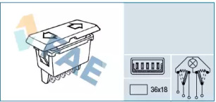 Выключатель, стеклолодъемник FAE 62640