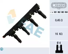 Катушка зажигания FAE 80257