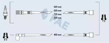 Комплект проводов зажигания FAE 83460