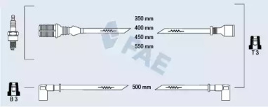 Комплект проводов зажигания FAE 83810