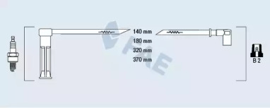 Комплект проводов зажигания FAE 85115