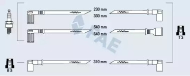 Комплект проводов зажигания FAE 85270