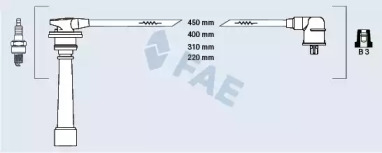 Комплект проводов зажигания FAE 85394