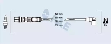 Комплект электропроводки FAE 85871