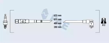 Комплект электропроводки FAE 85879