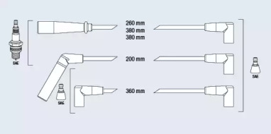 Комплект электропроводки FAE 86011