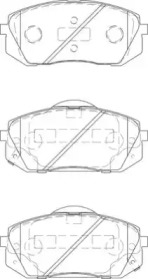 Комплект тормозных колодок NECTO FD7405A