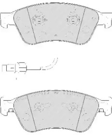 Комплект тормозных колодок NECTO FD7210A