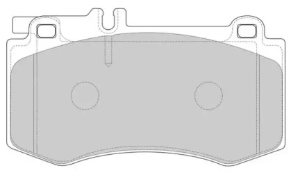 Комплект тормозных колодок NECTO FD7629A