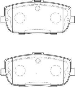 Комплект тормозных колодок NECTO FD7246A