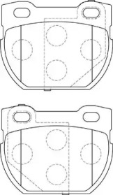 Комплект тормозных колодок NECTO FD7317A