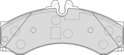 Комплект тормозных колодок NECTO FD7236V