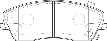 Комплект тормозных колодок NECTO FD7288A