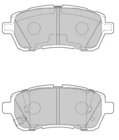 Комплект тормозных колодок NECTO FD7563A