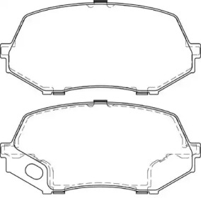 Комплект тормозных колодок NECTO FD7449V