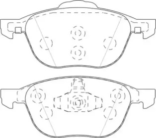 Комплект тормозных колодок NECTO FD7490A