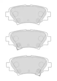 Комплект тормозных колодок, дисковый тормоз NECTO FD7636A