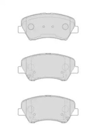 Комплект тормозных колодок NECTO FD7609A