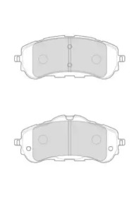 Комплект тормозных колодок NECTO FD7644A