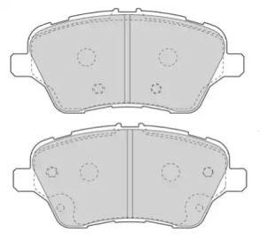 Комплект тормозных колодок NECTO FD7608A