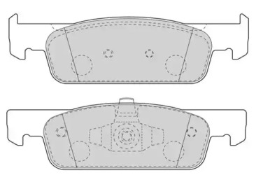 Комплект тормозных колодок NECTO FD7611A