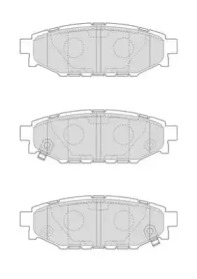 Комплект тормозных колодок NECTO FD7281A