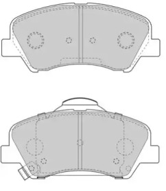 Комплект тормозных колодок NECTO FD7612A