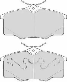 Комплект тормозных колодок NECTO FD6858A