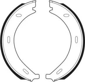 Комлект тормозных накладок NECTO N1626