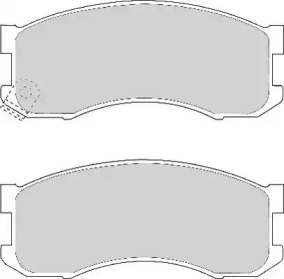 Комплект тормозных колодок, дисковый тормоз NECTO FD6660A