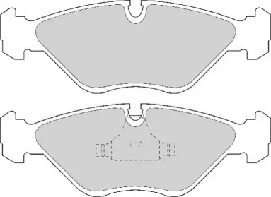 Комплект тормозных колодок NECTO FD6663A