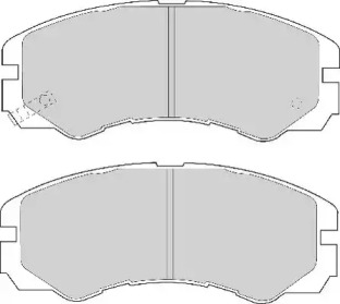 Комплект тормозных колодок NECTO FD6665A