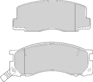 Комплект тормозных колодок NECTO FD6669A