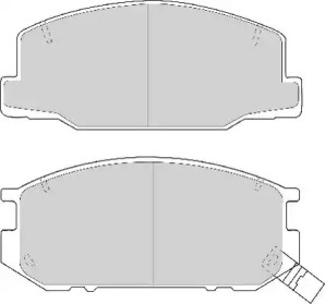 Комплект тормозных колодок NECTO FD6670A