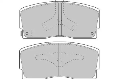 Комплект тормозных колодок NECTO FD6667A