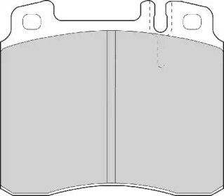 Комплект тормозных колодок NECTO FD6642A