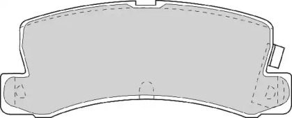 Комплект тормозных колодок NECTO FD6634A