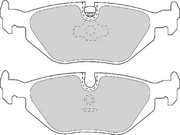 Комплект тормозных колодок NECTO FD6633A