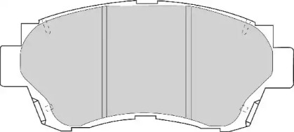 Комплект тормозных колодок NECTO FD6635A