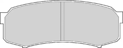 Комплект тормозных колодок NECTO FD6698A