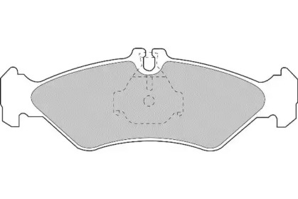 Комплект тормозных колодок NECTO FD6676A