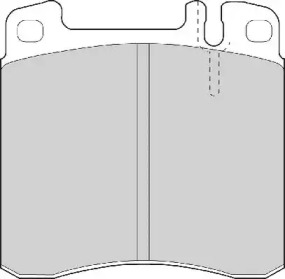 Комплект тормозных колодок NECTO FD6640A