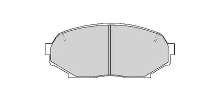 Комплект тормозных колодок NECTO FD6648A