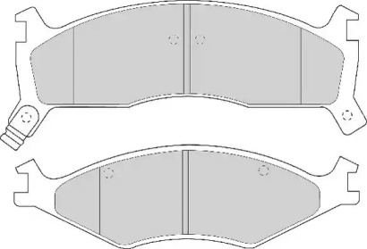 Комплект тормозных колодок NECTO FD6652A