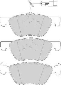 Комплект тормозных колодок NECTO FD6653A