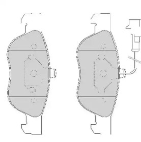 Комплект тормозных колодок NECTO FD6655A