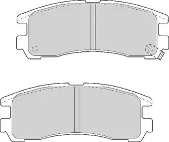 Комплект тормозных колодок NECTO FD6701A