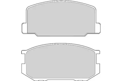 Комплект тормозных колодок, дисковый тормоз NECTO FD6703A